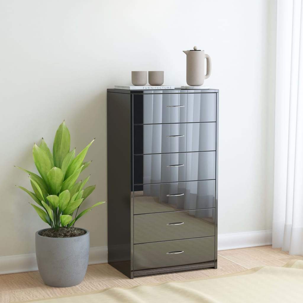 vidaXL Sideboard with 6 Drawers Chipboard Storage Side Cabinet Multi Colors