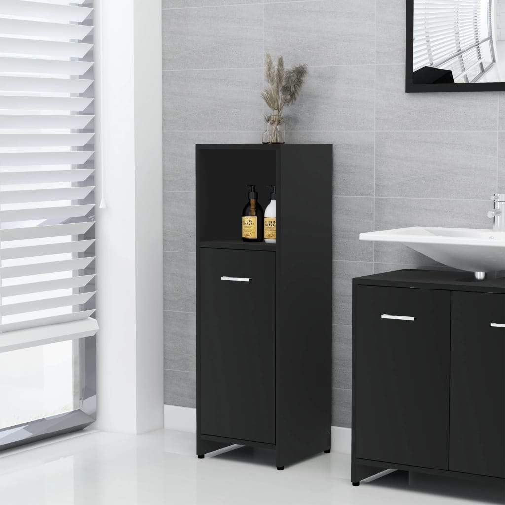 vidaXL Bathroom Cabinet Chipboard Storage Cupboard Laundry Room Multi Colors