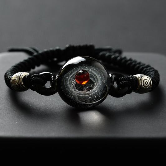 Universe Planets Glass Bead Bangles & Bracelets