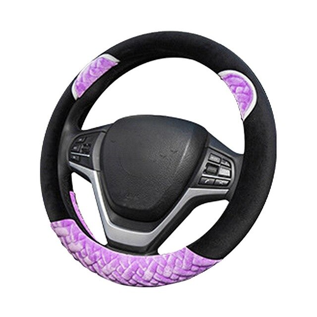 Plush Cartoon Car Steering Wheel Cover