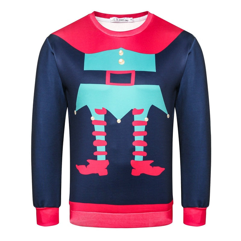 Ugly Snowman Deer Christmas Sweater