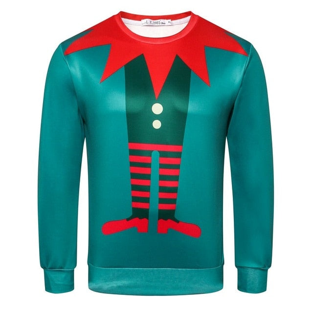 Ugly Snowman Deer Christmas Sweater