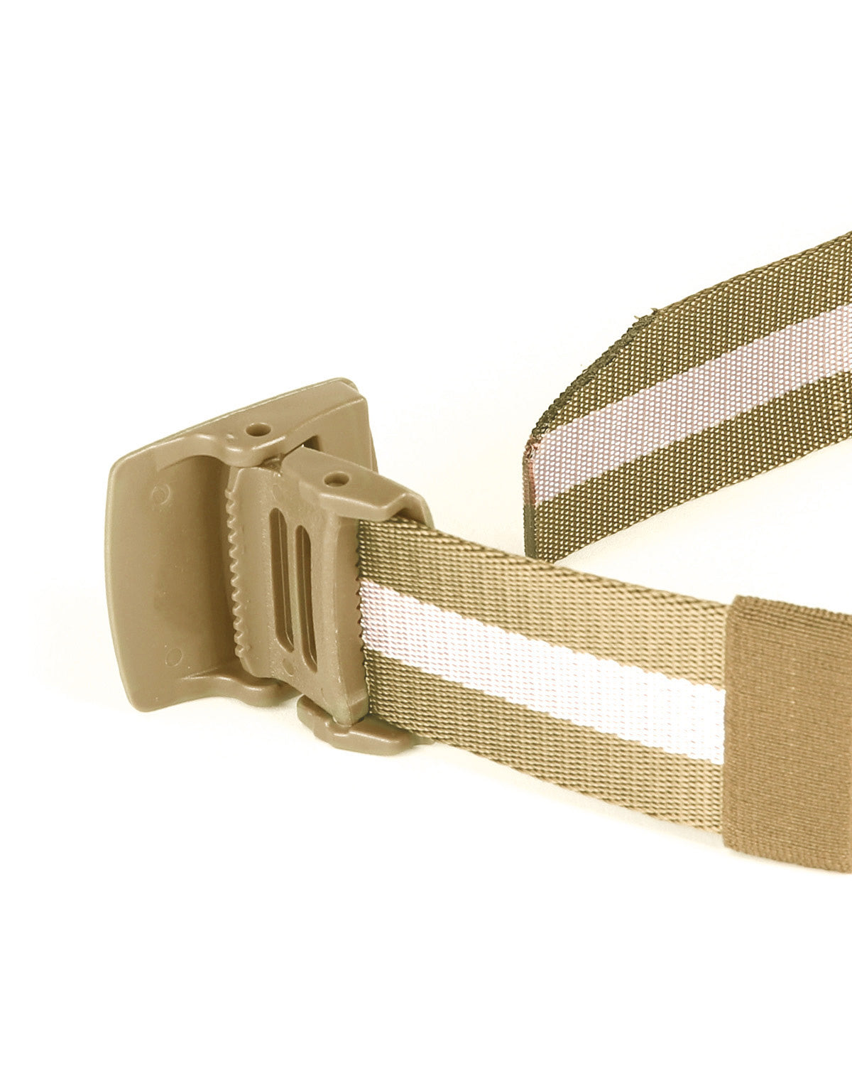ZIMEGO Mens One Size Adjustable Strap Stripe Nylon Web Belt