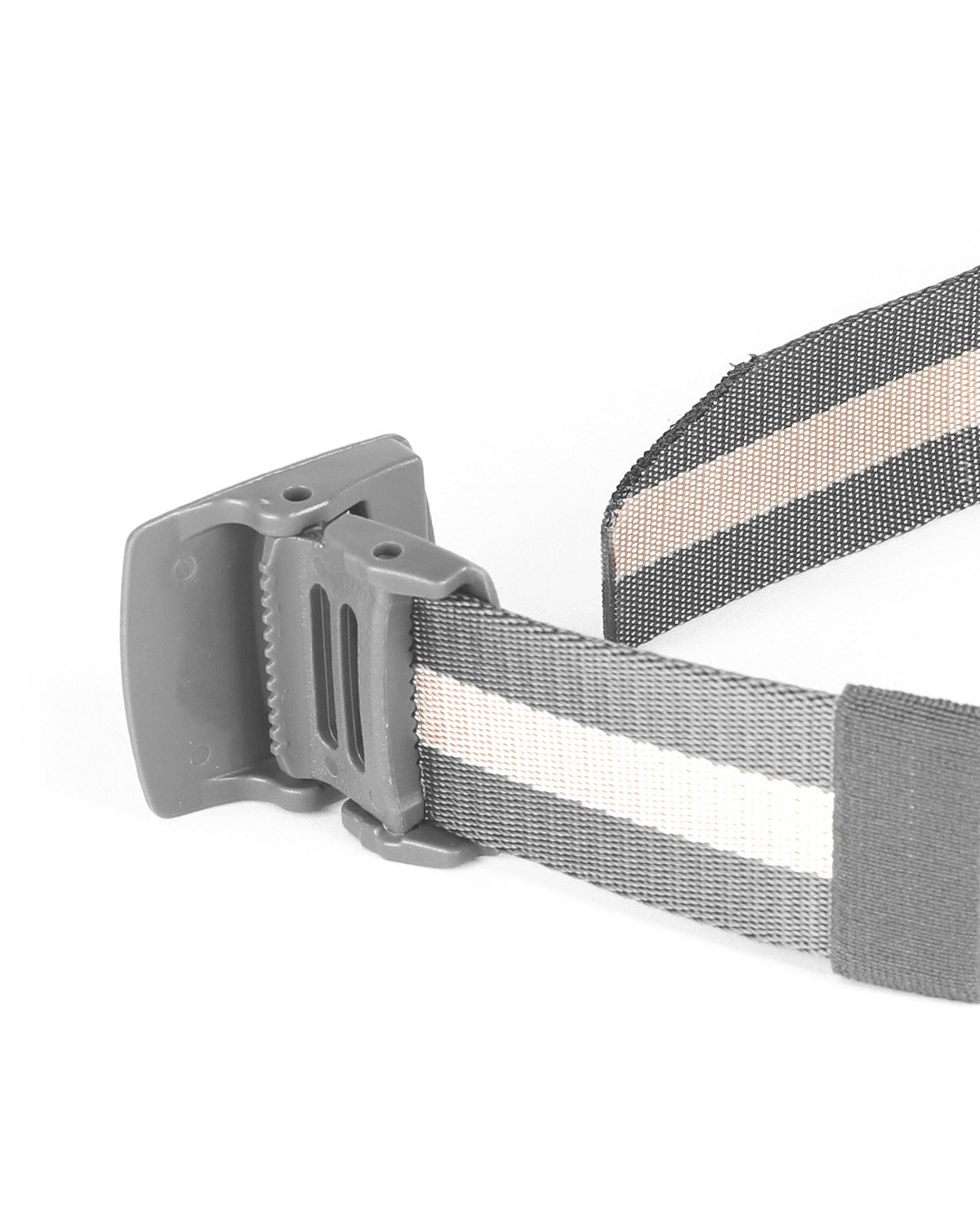 ZIMEGO Mens One Size Adjustable Strap Stripe Nylon Web Belt