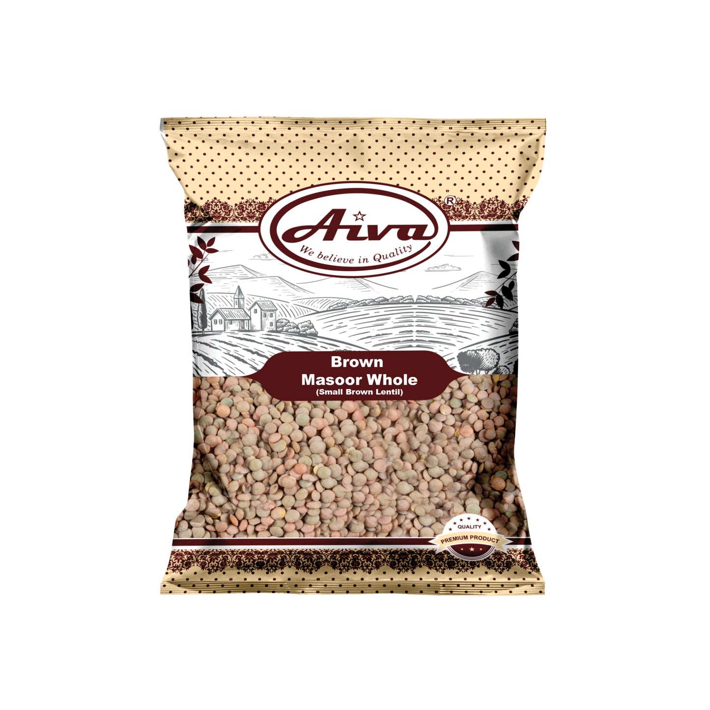 Masoor Matki or Masoor Whole Brown (Crimson Lentils)