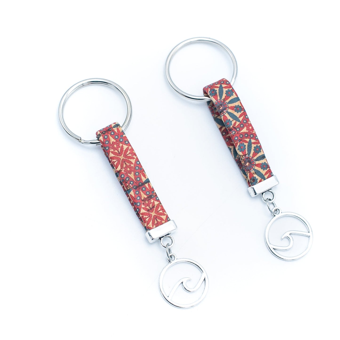 colorful cork handmade  keychain