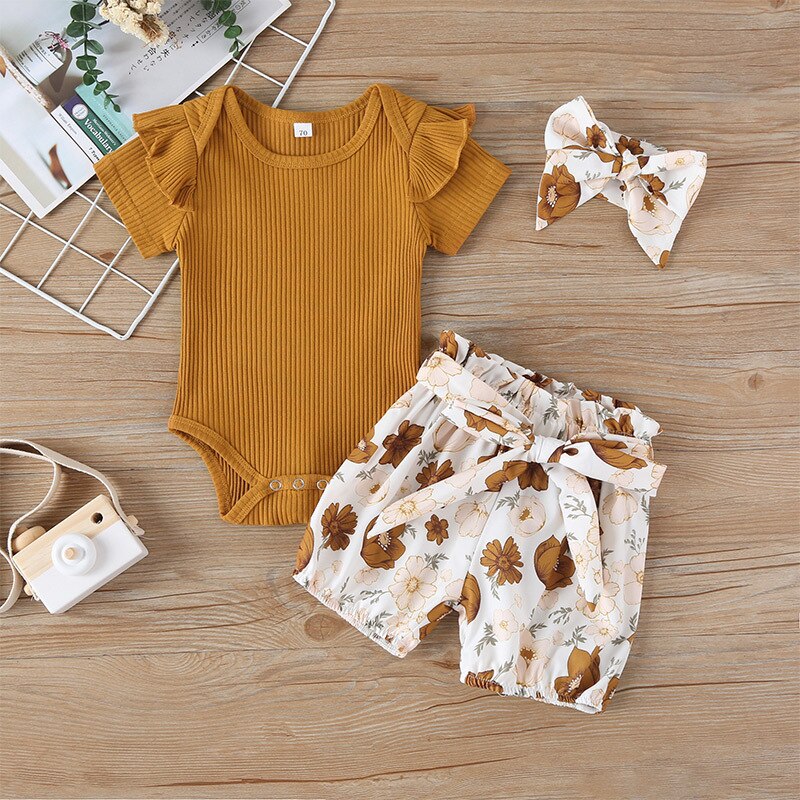0-24M 3Pcs Newborn Baby Boy Girls clothes