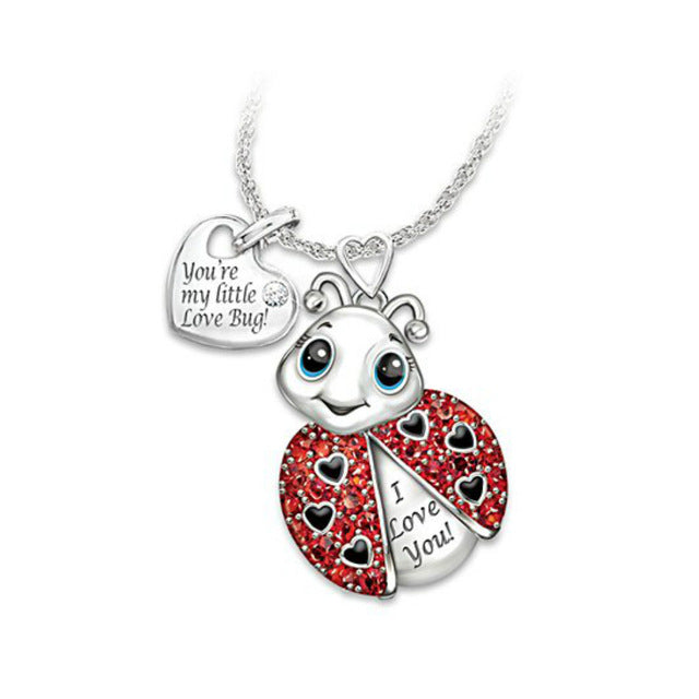 1pc Fashion Alloy Cute Animal Necklace Bee Owl Lady Pendant