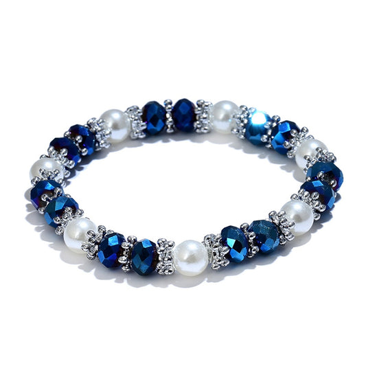 Faux Pearl Charm Bracelet