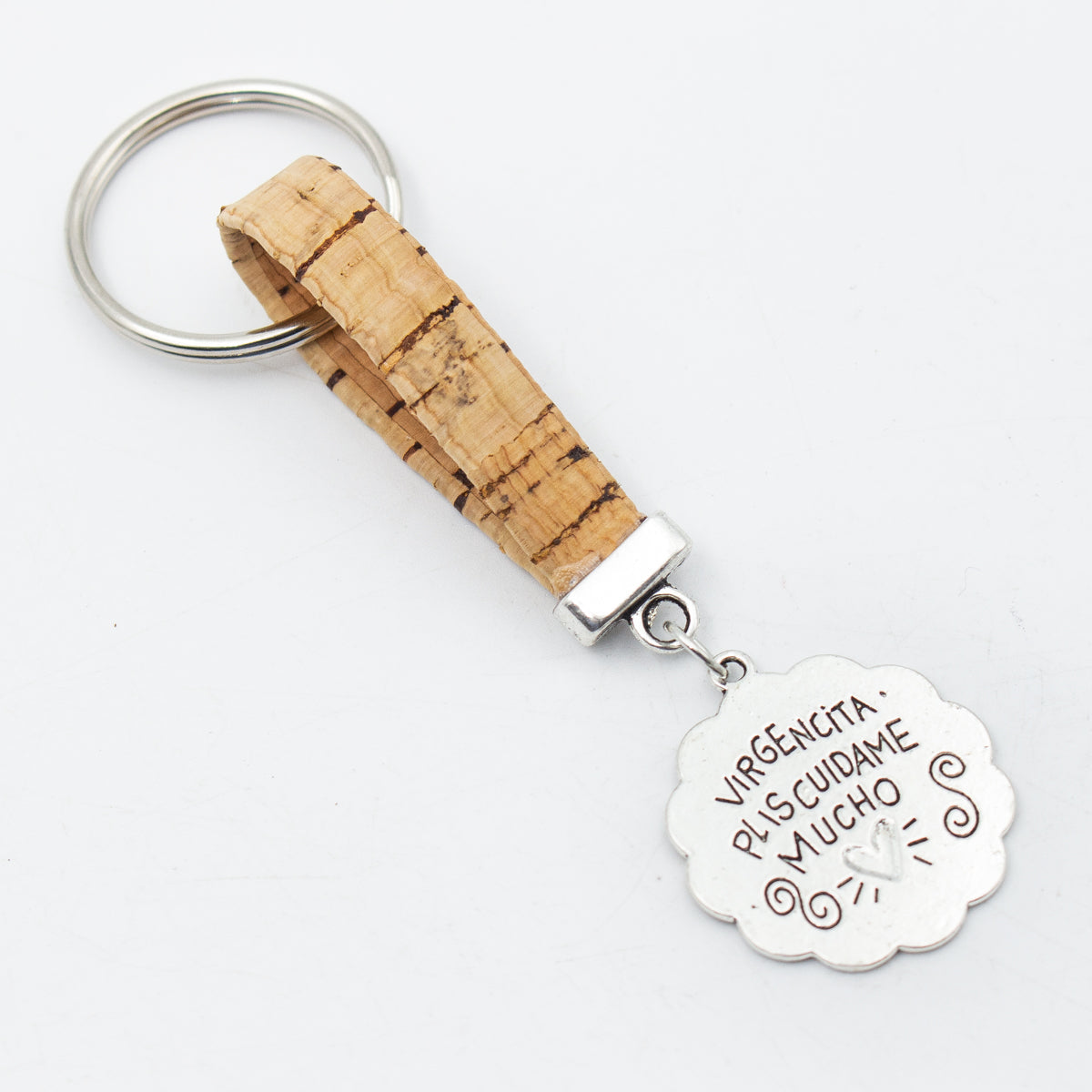 Buddha pendant Simple colorful cork handmade  keychain  I-055