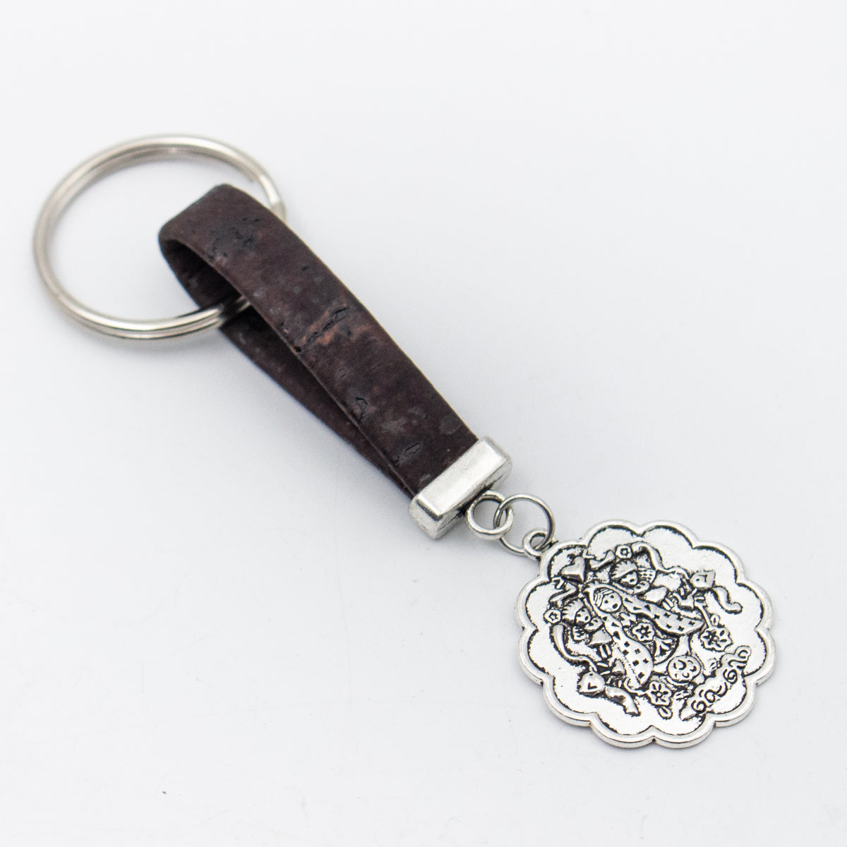 Buddha pendant Simple colorful cork handmade  keychain  I-055