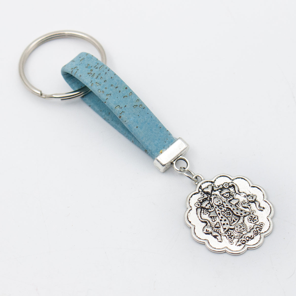 Buddha pendant Simple colorful cork handmade  keychain  I-055