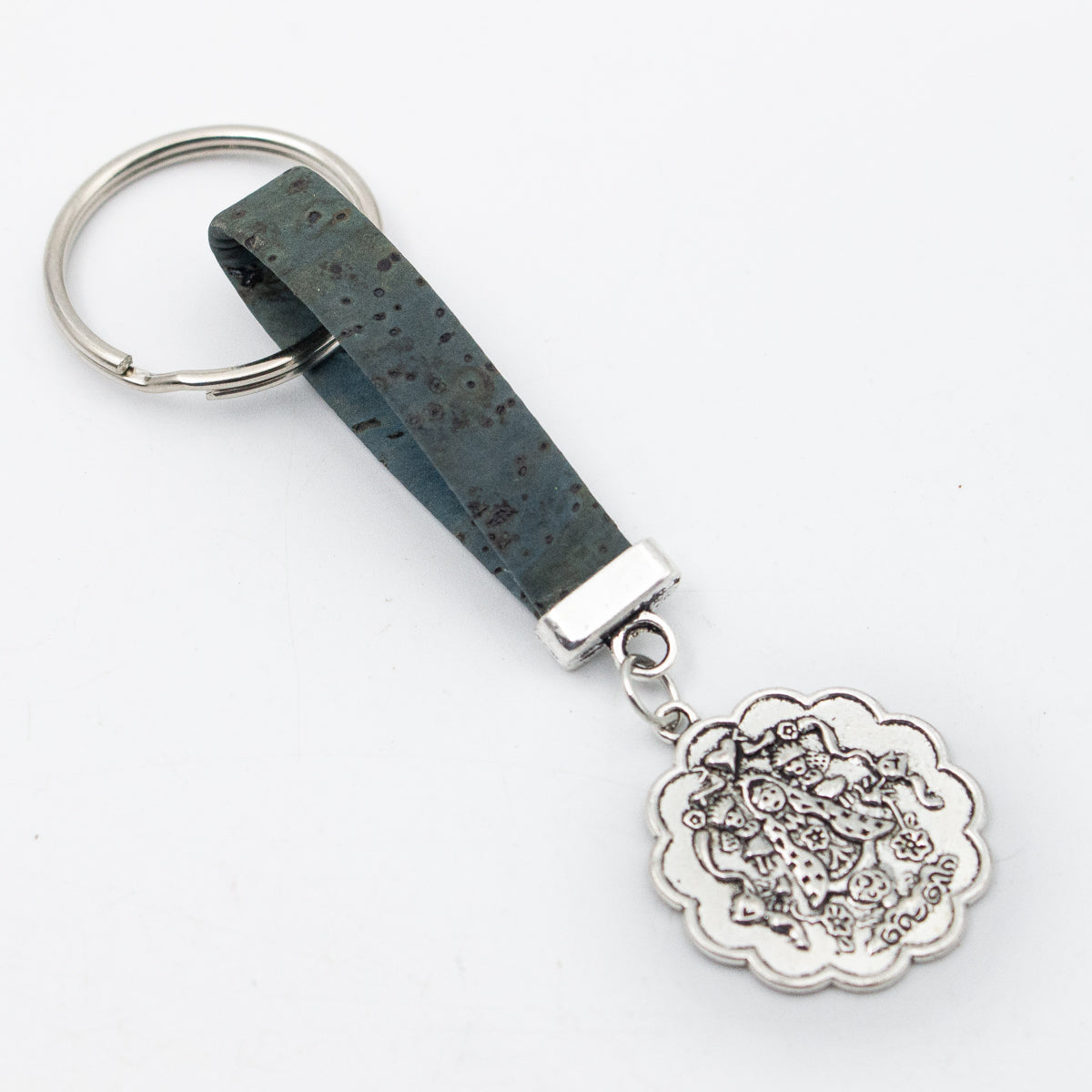 Buddha pendant Simple colorful cork handmade  keychain  I-055