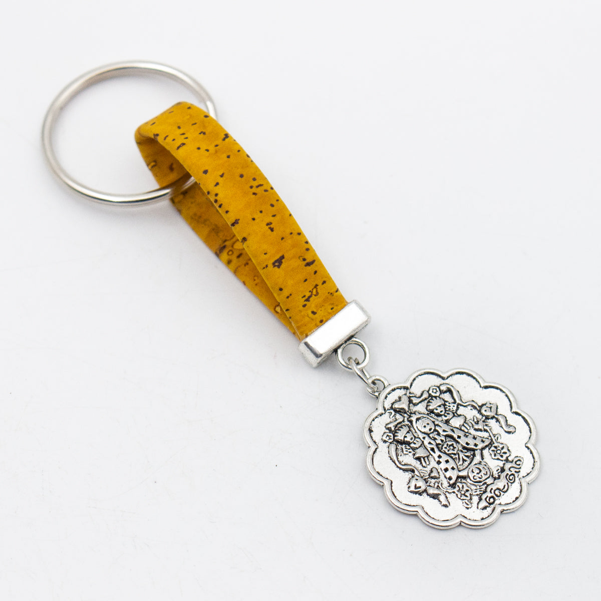 Buddha pendant Simple colorful cork handmade  keychain  I-055