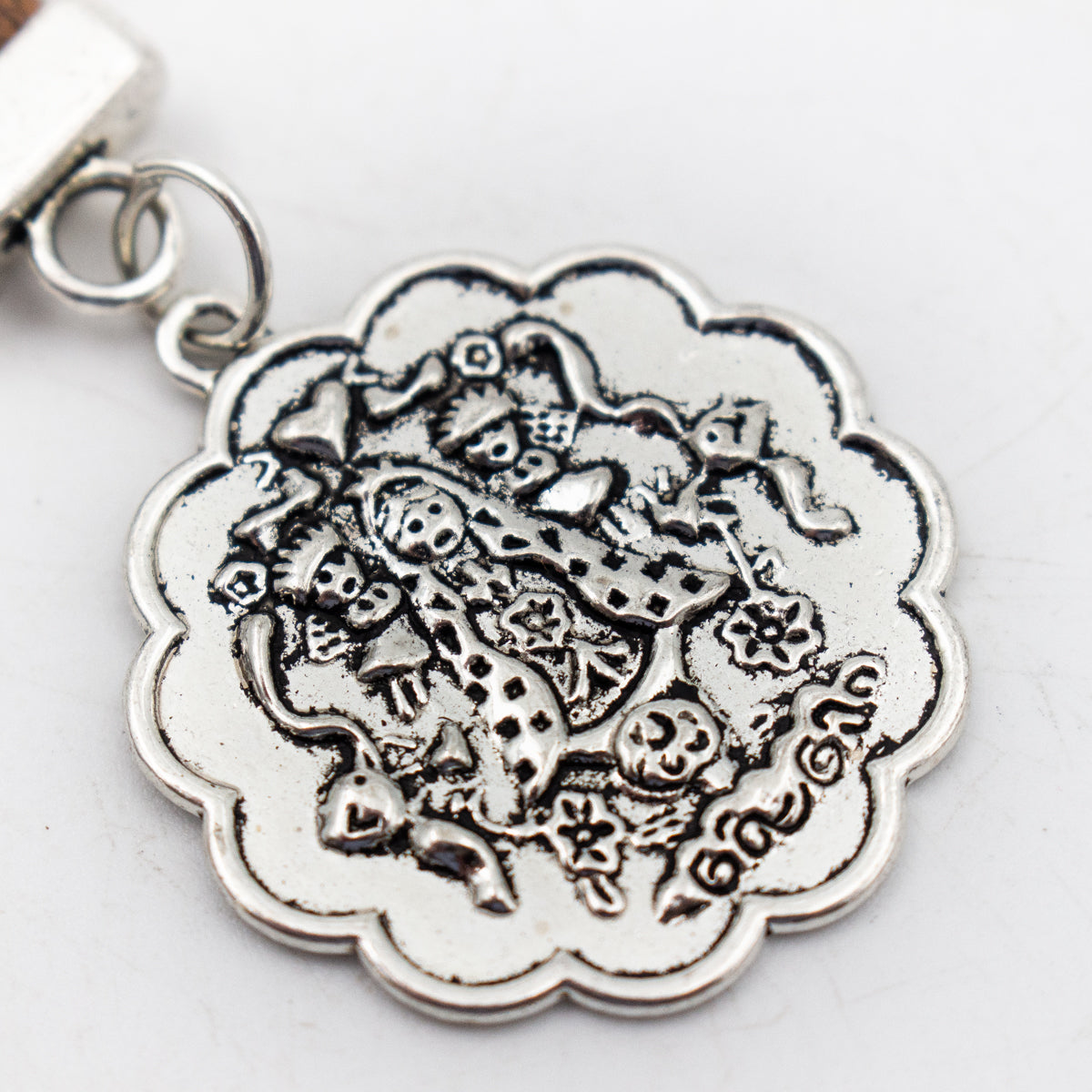 Buddha pendant Simple colorful cork handmade  keychain  I-055