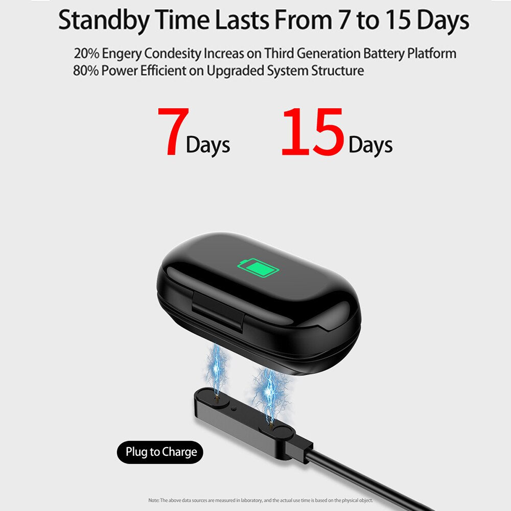 Smart Wristband  with built in bluetooth earburds