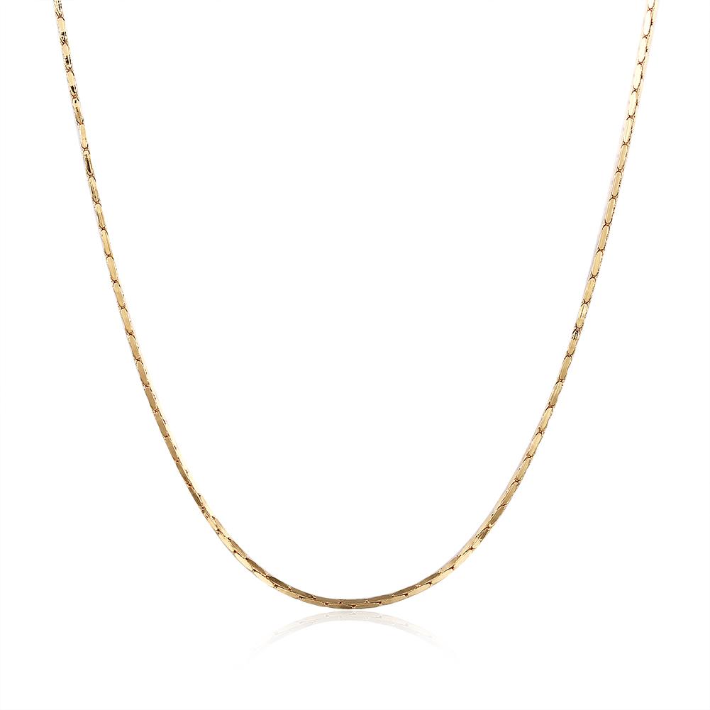 18K Rose Gold Plated Singapore Chain 18" ITALY Made