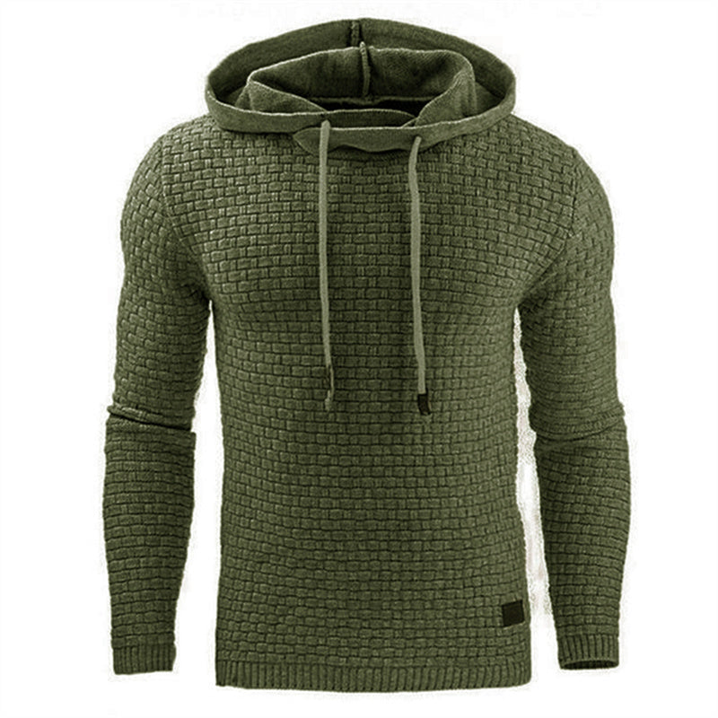 Men Solid Color Sports Hoodie