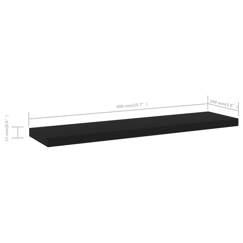 Bookshelf Boards 8 pcs Black