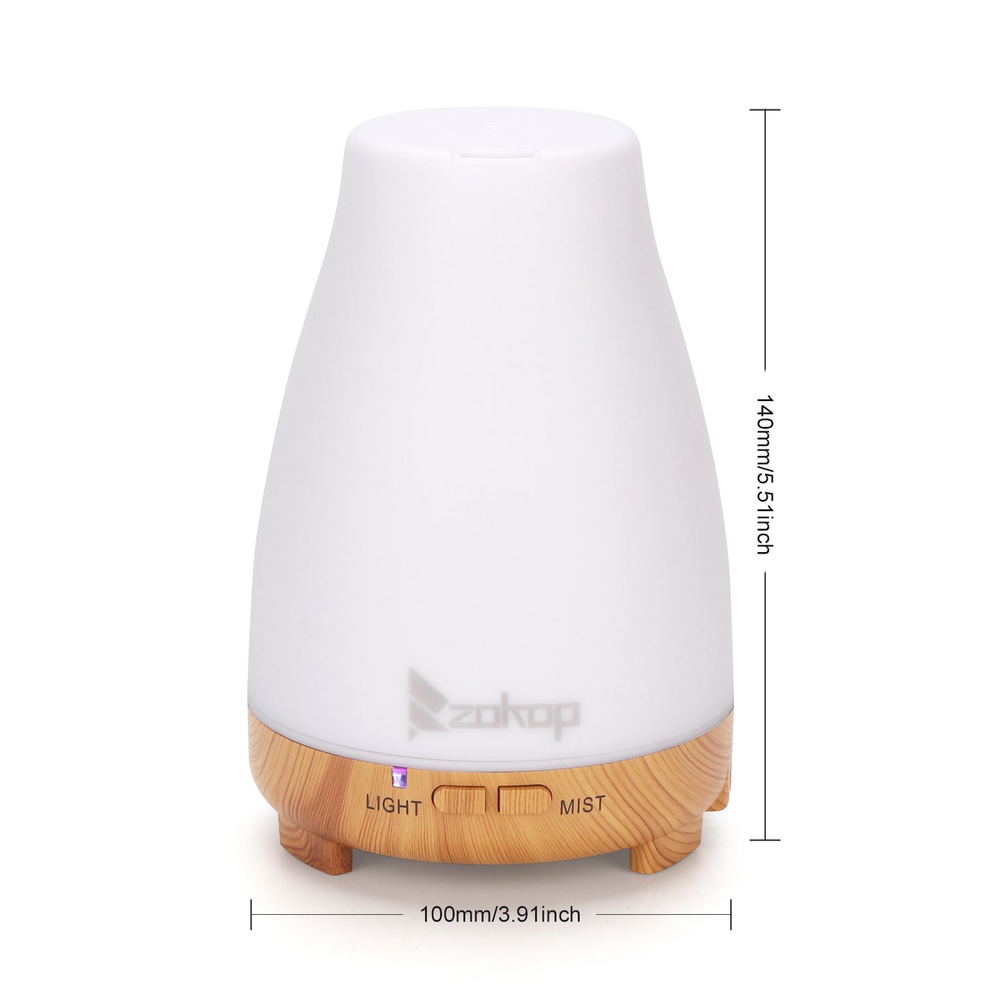Aroma Diffuser with White Remote Control Colorful Light White RT