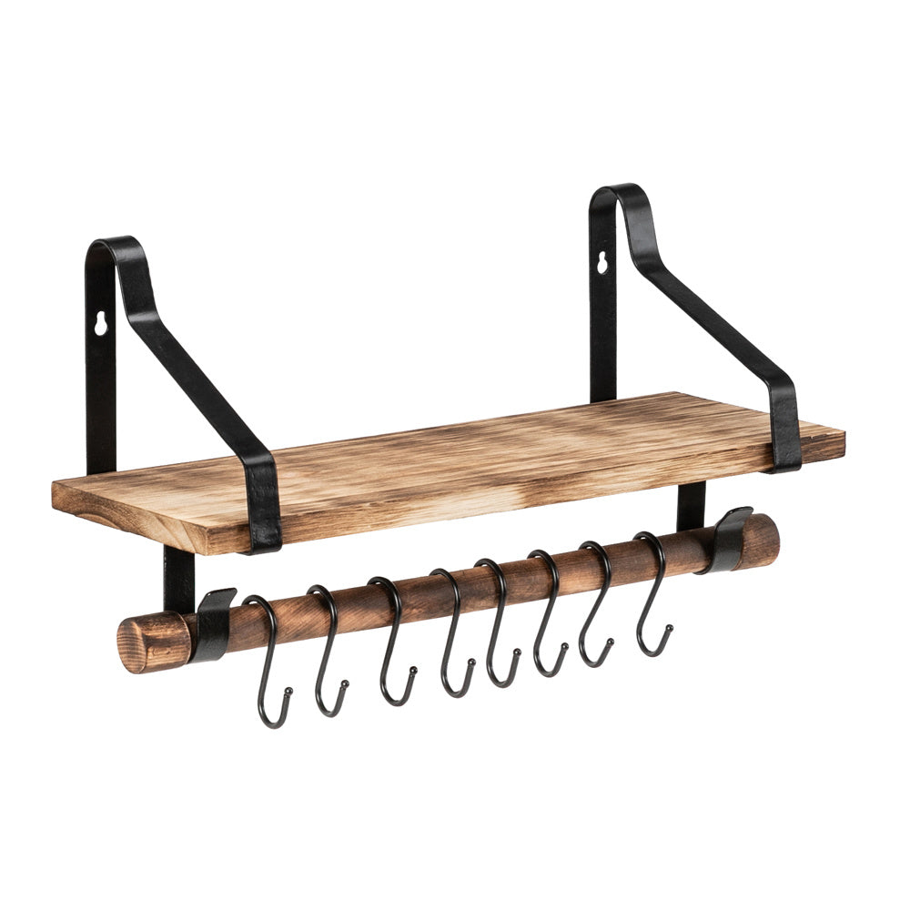 Floating Shelf Wall Shelf Rustic Wood Kitchen Spice Rack