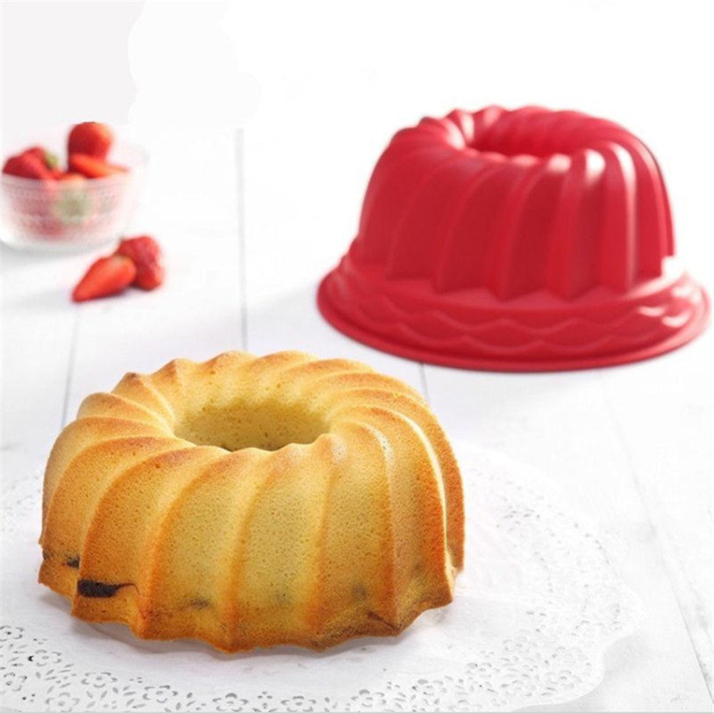 Spiral Ring Cooking Silicone Mold Bakeware