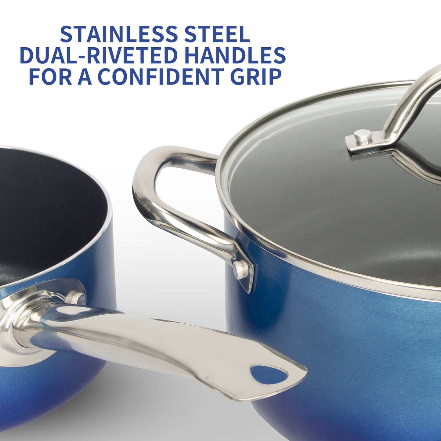 Kitchen Cookware Sets, Nonstick Pots and Pans Set, 12 Pcs