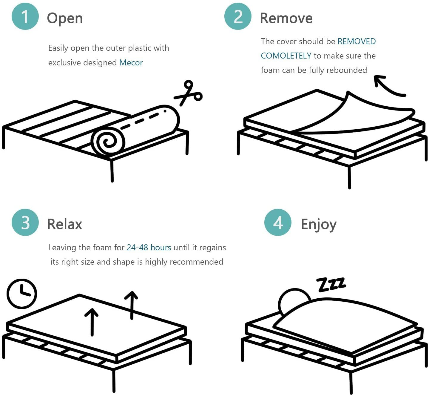 mecor Mattress Topper Queen