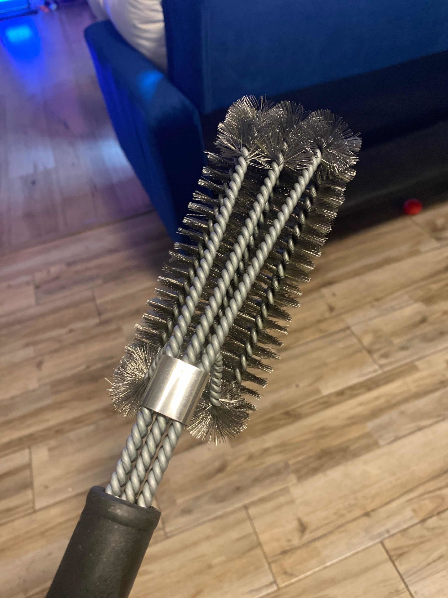 BBQ barbecue brush, 18 inch three wire oven brush grill brush