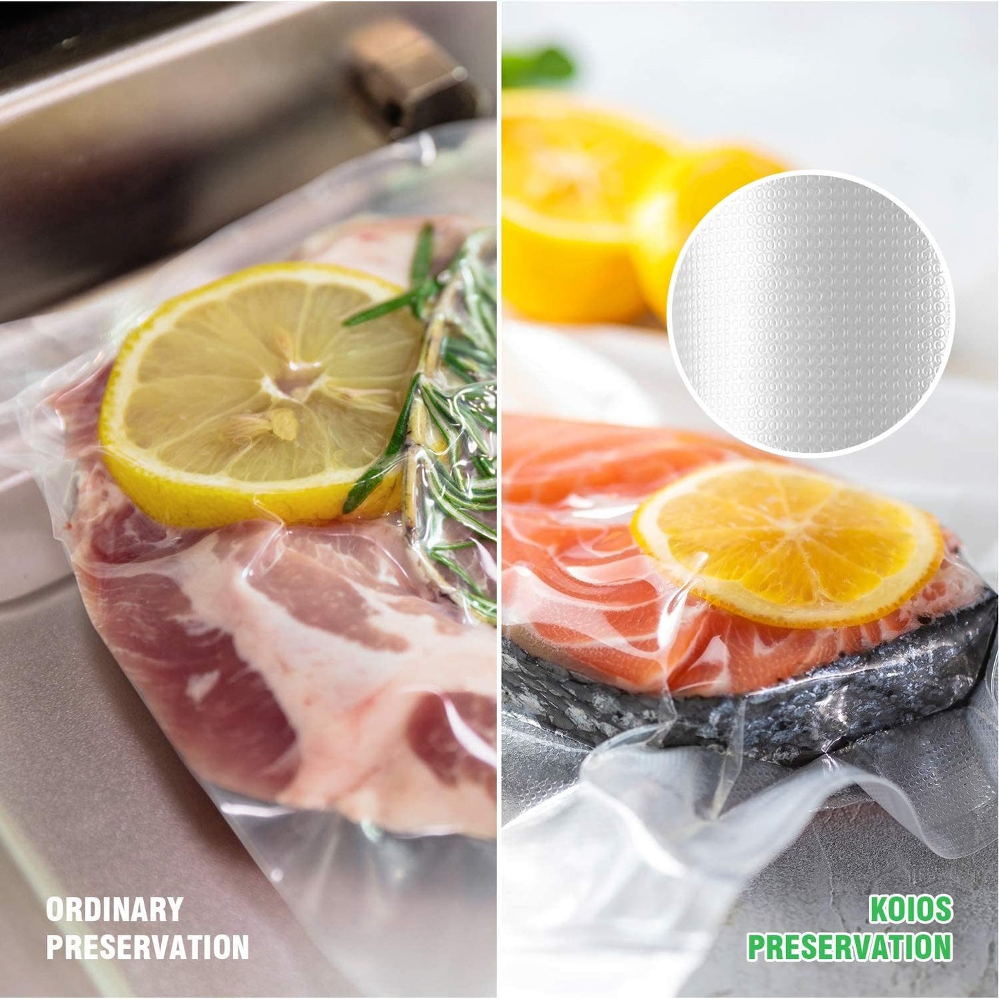 KOIOS Vacuum Sealer Bags for Food Saver