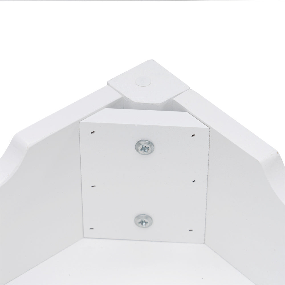 MDF White Children's Study Table and Chair Set