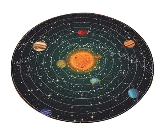 [Planet] Stylish Round Area Rug Chair Mat Living Room Bedroom Carpet