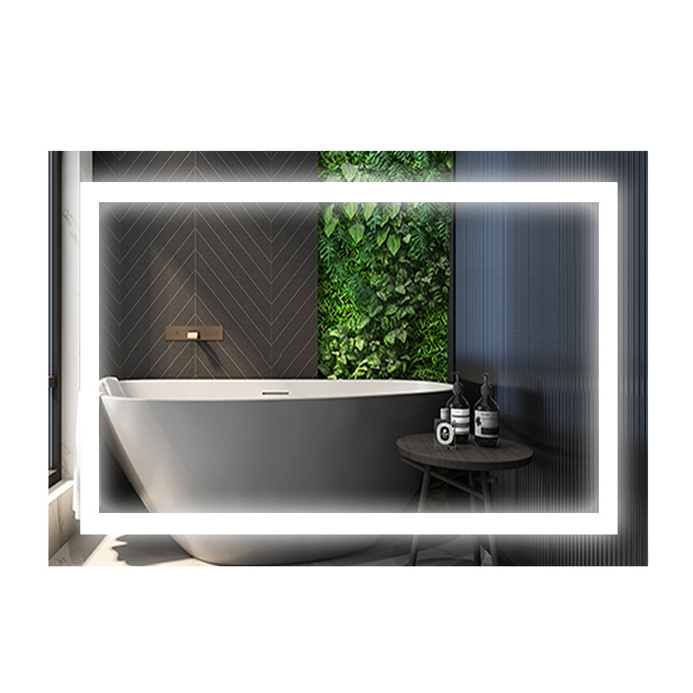 Hotel bathroom waterproof backlit LED smart mirror with light illuminated mirror