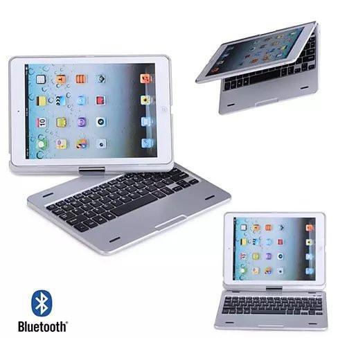 iPad Air or Mini Swiveling Hard Case With Bluetooth Keyboard