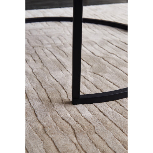 Modern Nesting coffee table,Black color frame with walnut top