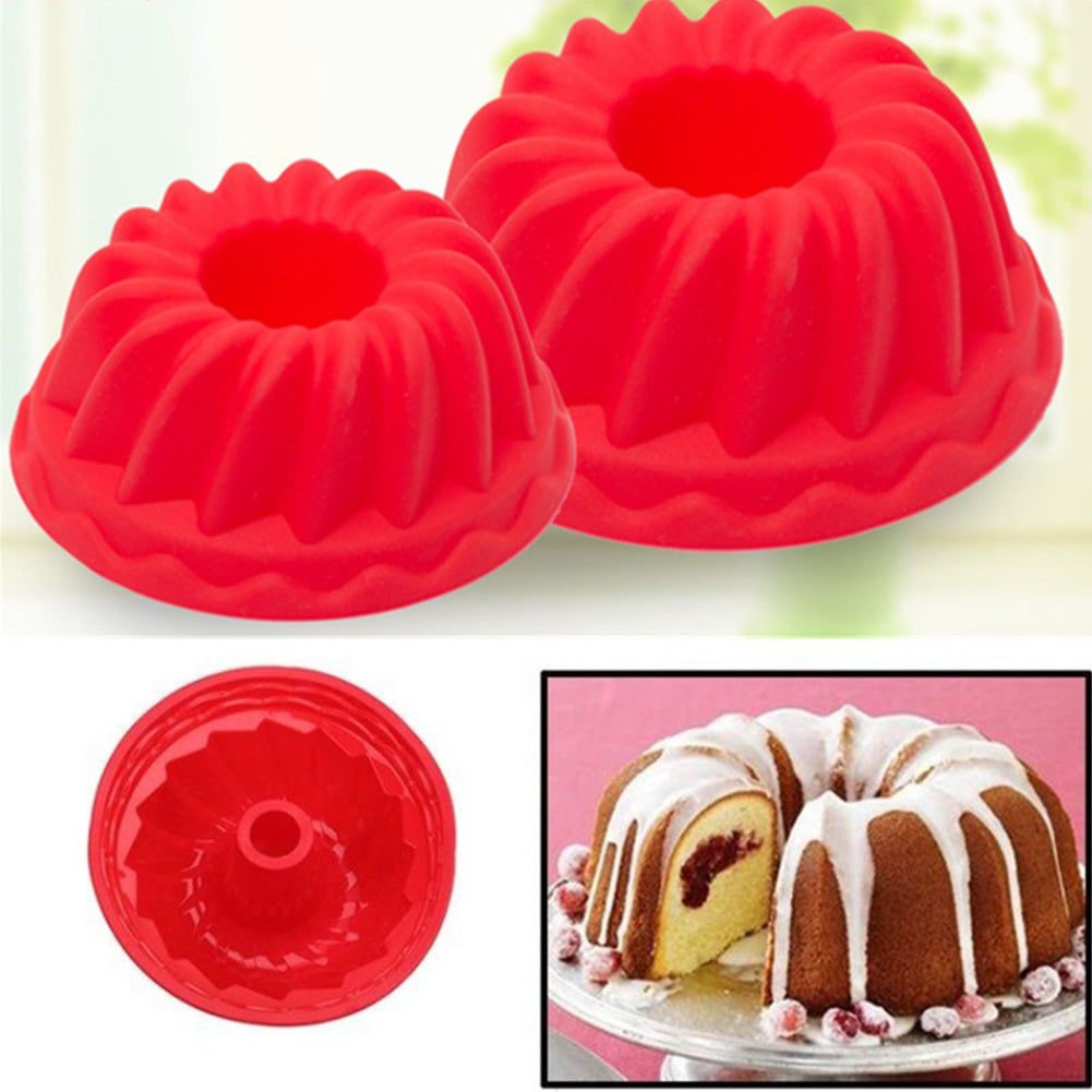 Spiral Ring Cooking Silicone Mold Bakeware