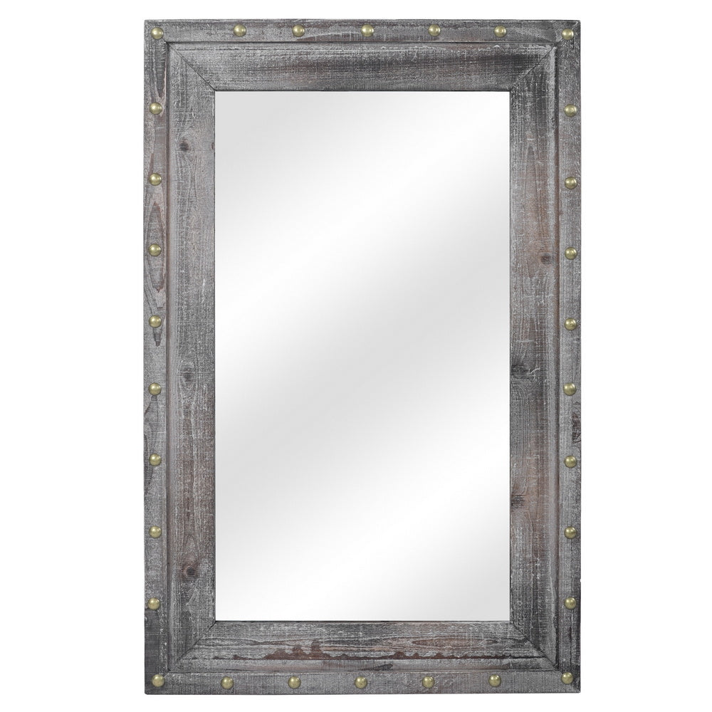Rectangle Iron Wall Mirror Decorative Mirror  XH