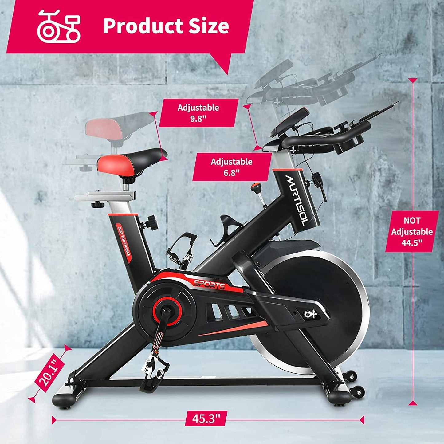 Murtisol Indoor Cycling Stationary Bike