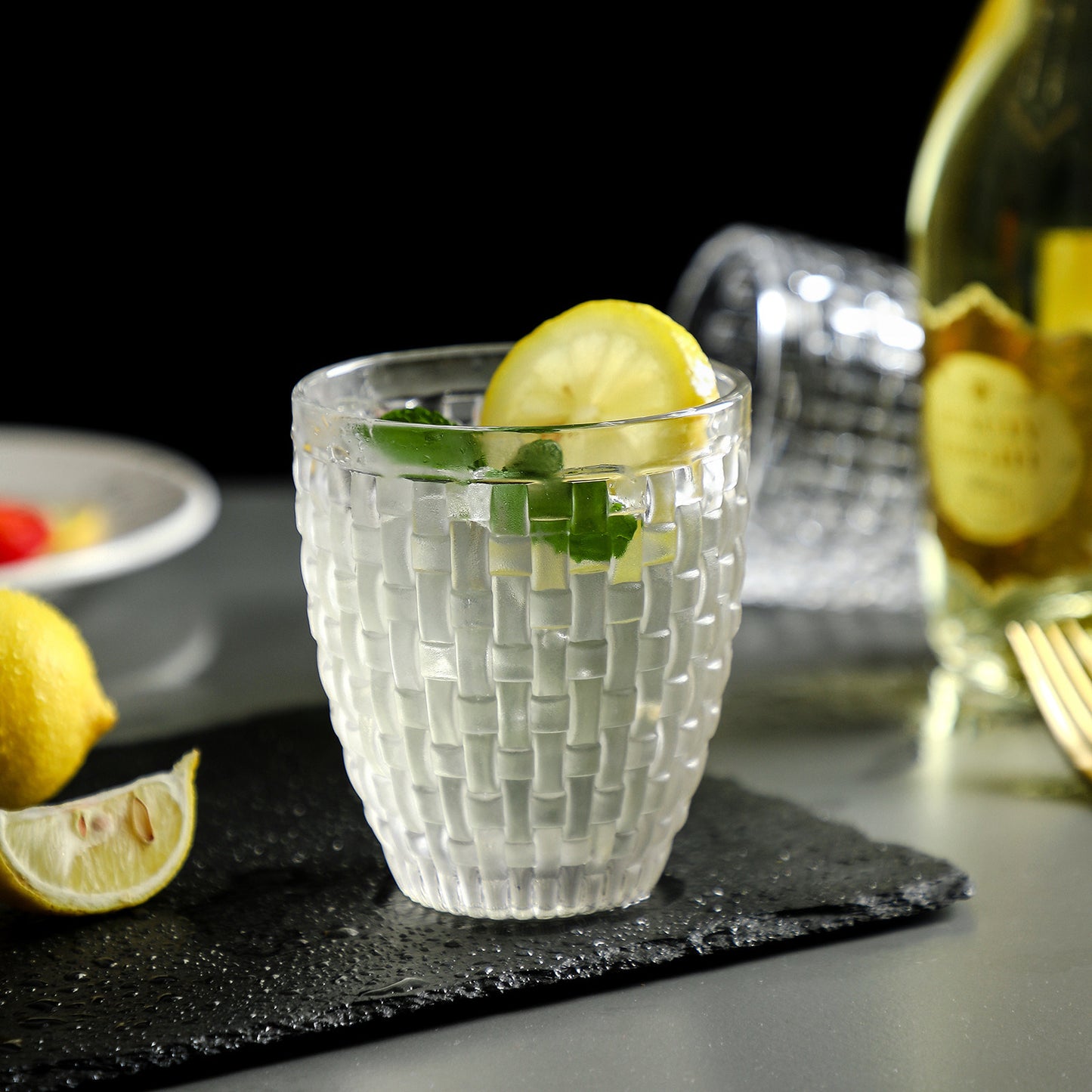 Weave Collection Water Glasses Short