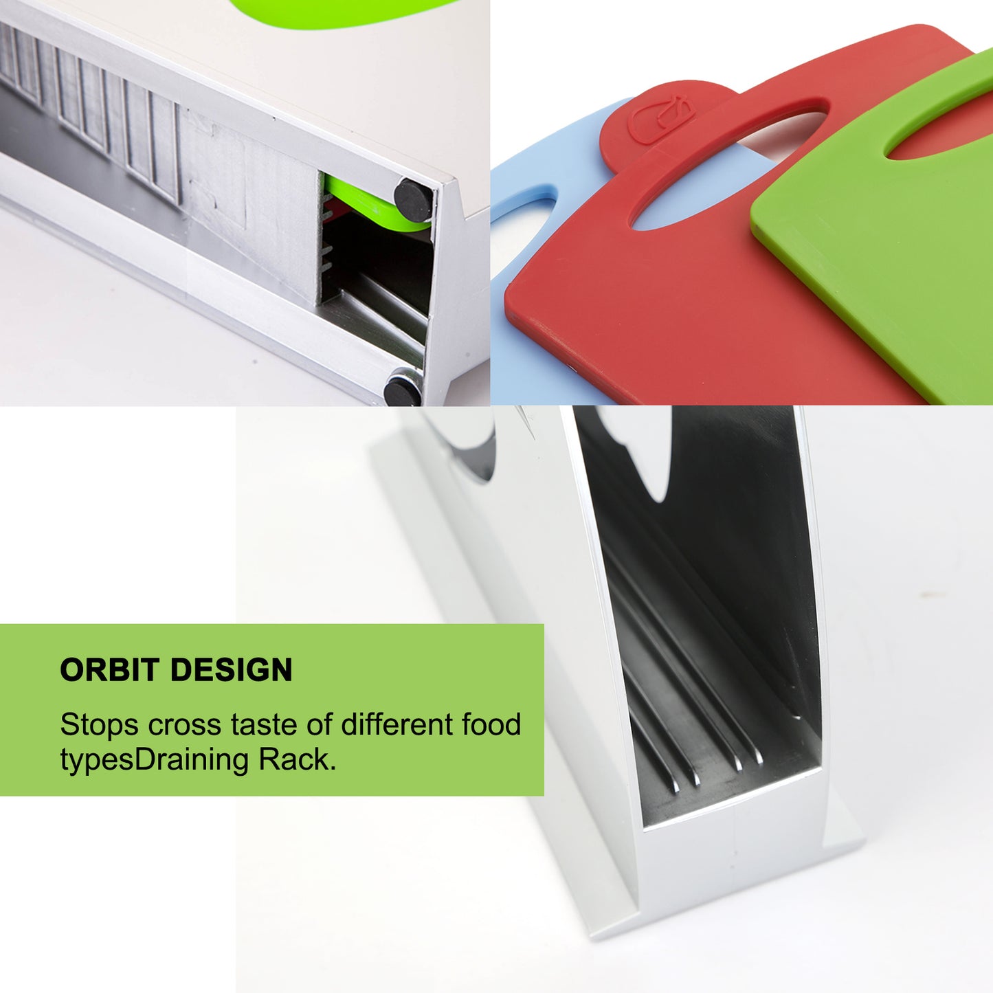 Chopping Board Set of 3 for Kitchen, Small hard Cutting Board set