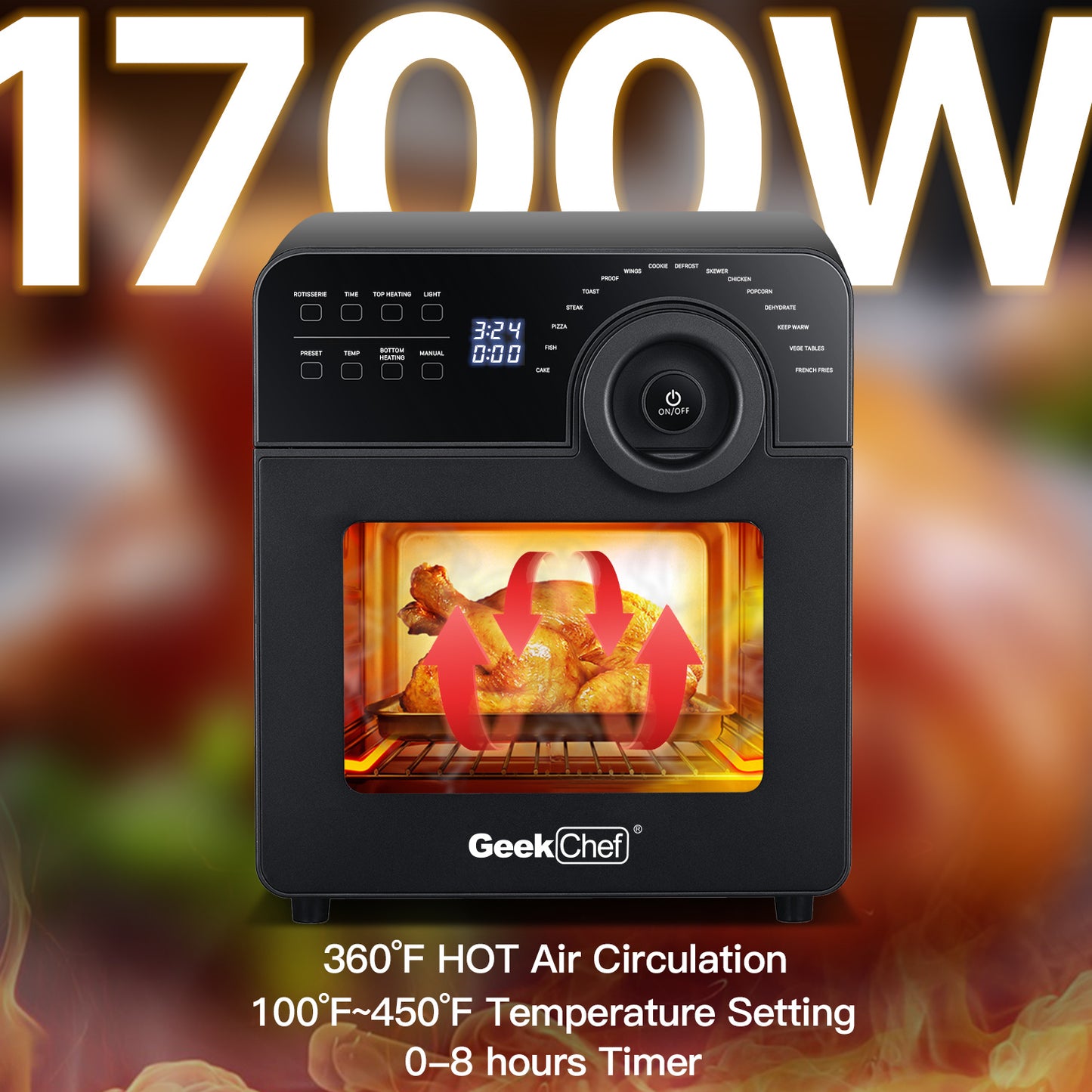 Geek Chef Air Fryer Oven Toaster