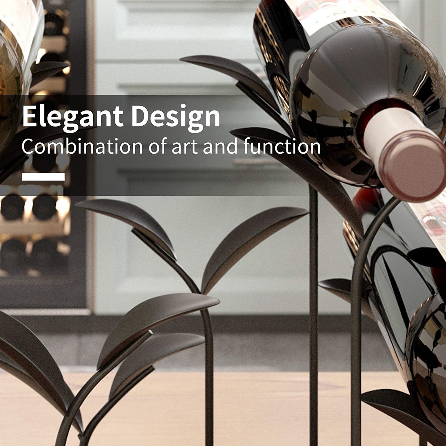 Mecor Countertop Wine Rack for 6 Bottles