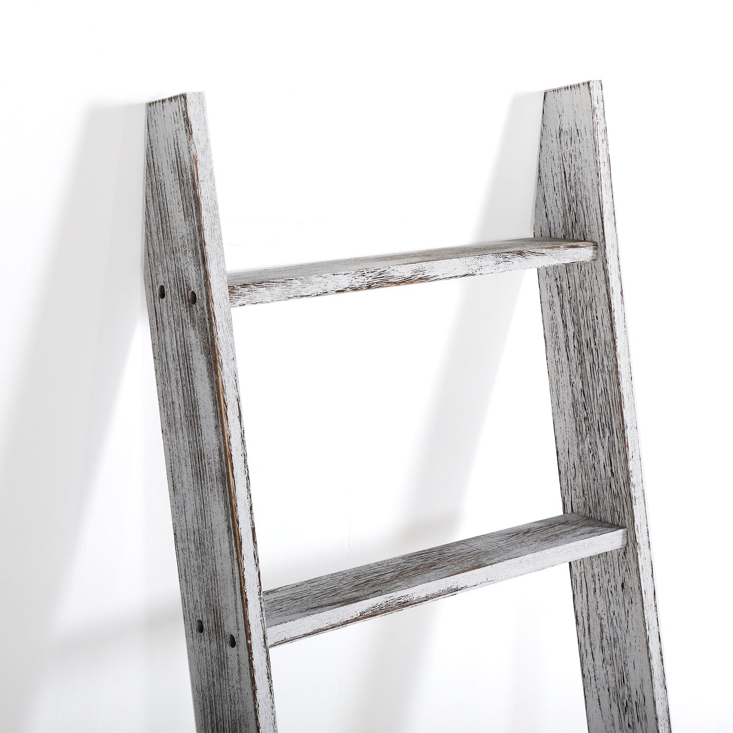 Rustic Decorative Blanket/Towel Storage Display Ladder Rack