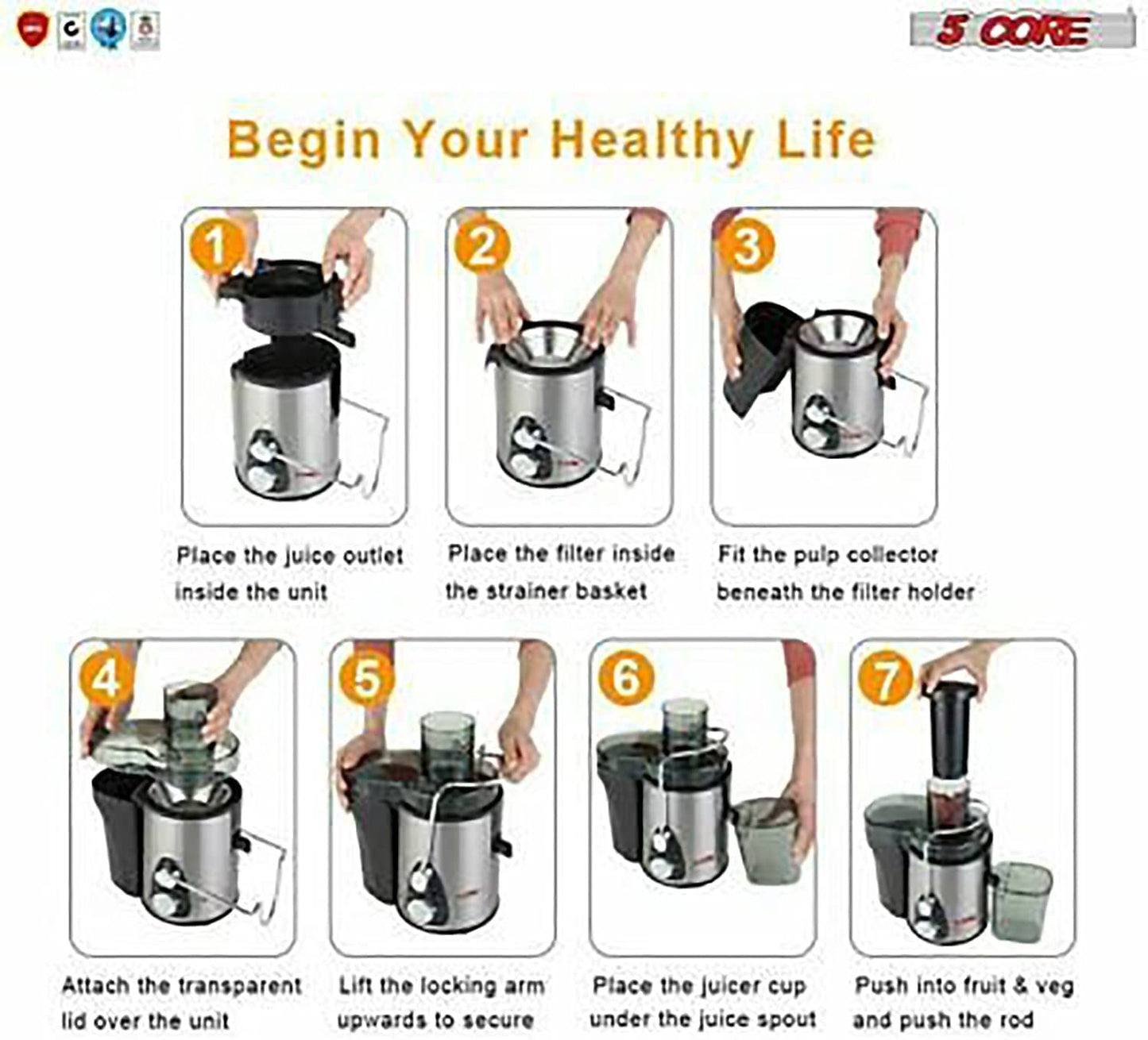 Easy Juicer with Wide Mouth
