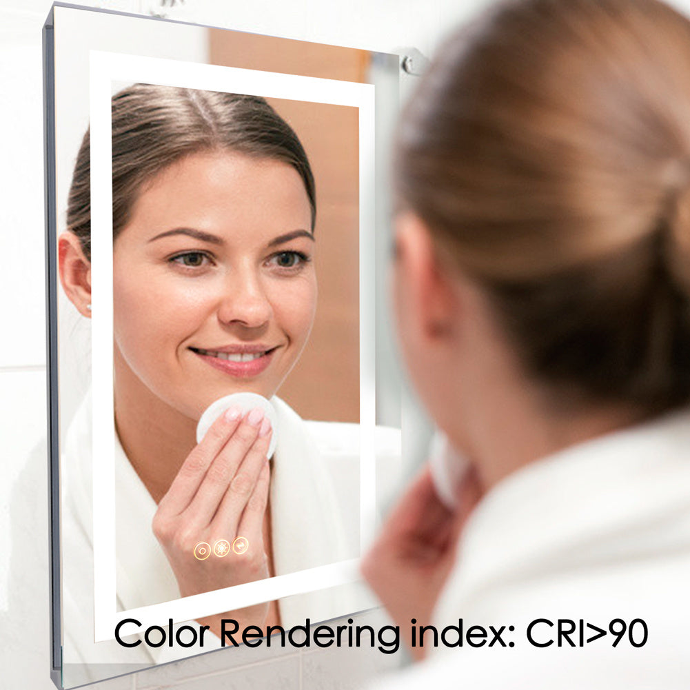 Hotel bathroom waterproof backlit LED smart mirror with light illuminated mirror