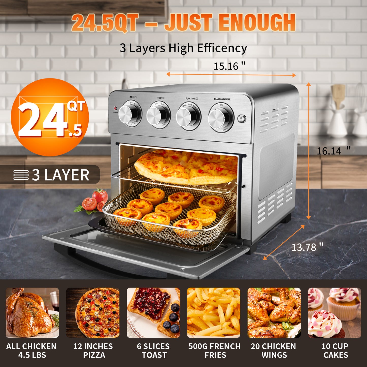 Toaster Oven Air Fryer Combo