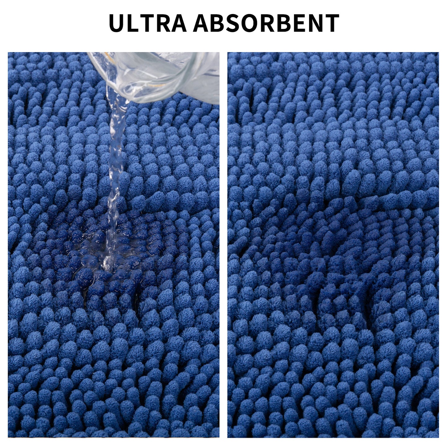 Bathroom Rugs, Soft Chenille Bath Mat