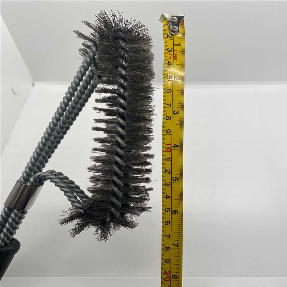 BBQ barbecue brush, 18 inch three wire oven brush grill brush