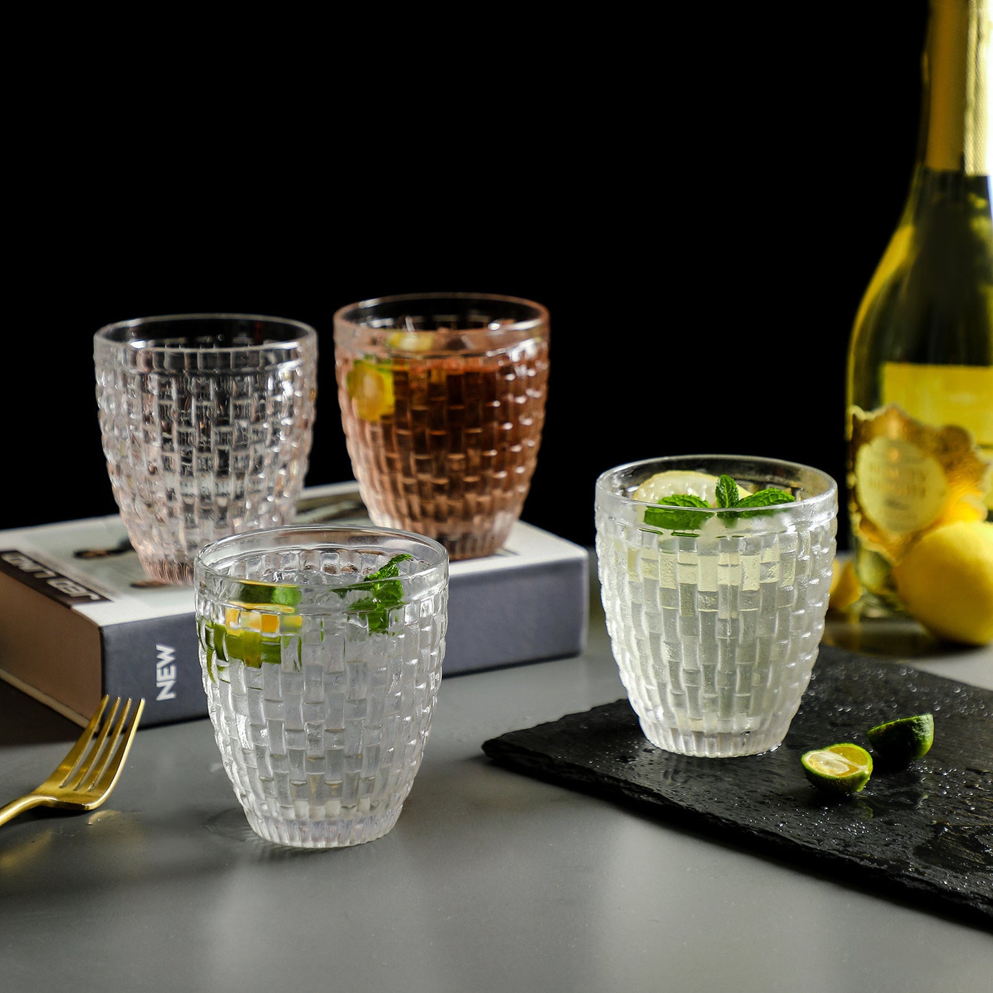 Weave Collection Water Glasses Short
