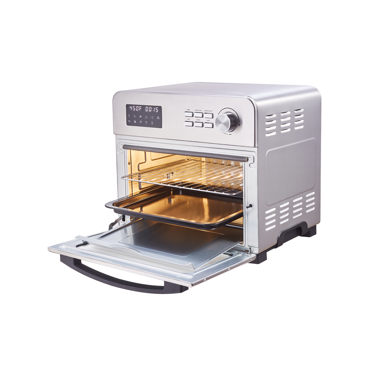 Air Fryer Toaster Oven, 24Quart LCD Countertop Convection